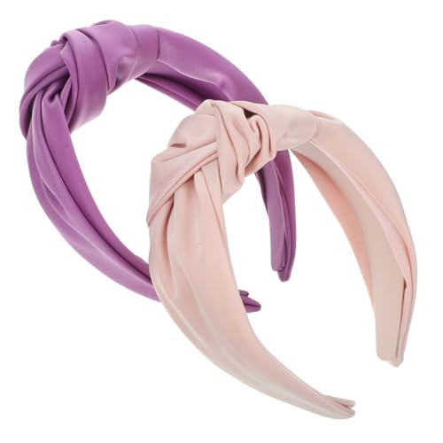 MAGICLULU 6 Stk breites haarband party haarreif gifts for mom Mode-Stirnband lila Bandanas Haargummi Haarschmuck Stirnbänder für Mädchen Stirnband knoten Yoga Schal Kopfbedeckung Damen Stoff von MAGICLULU