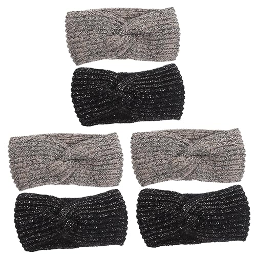 MAGICLULU 6 Stk Winter Stirnband Haarband stirnband schminken Bandana für Frauen Yoga-Stirnbänder für Frauen Haargummis haarschmuck Haarpflegezubehör Stirnband trainieren Sport Schal häkeln von MAGICLULU