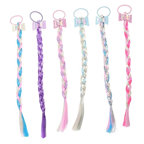 MAGICLULU 6 Stück Perücke Geflochtene Haarverlängerungen Haarverlängerungen Für Kinder Mädchen Kopfschmuck Haar Accessoires Zöpfe Haarverlängerungen Haarverlängerungen Für Mädchen von MAGICLULU