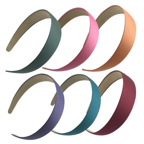 MAGICLULU 6St Satin-Stirnband Haarbänder hair styling hut Raumzubehör Haargummis Stirnbänder zum Waschen Gesichts Gesichtsstirnbänder waschen Koreanische Version Kopfbedeckung schmücken von MAGICLULU