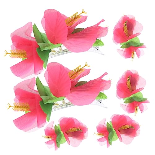 MAGICLULU Haarspangen Für Damen 6St Braut-Hochzeits-Haarspange Blumen-Haarspangen Braut Kopfschmuck Haarnadel Haarklammer Blumenkopfschmuck für Mädchen Haarspange die Blumen Blumenclip von MAGICLULU