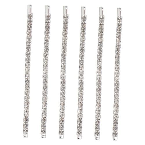 MAGICLULU Braut Haarspange 6St Strass-Clip Haarschmuck Strass-Haarnadel Haarspangen Tiara Haarspange aus Legierung Haarspange für Mädchen Anmut Klipp Seitenclip Kopfbedeckung Fräulein von MAGICLULU