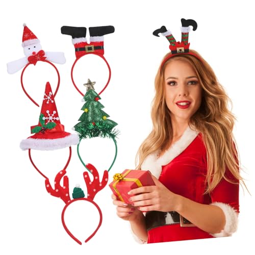 MAGICLULU 6stücke Rentiergeweih Stirnbänder Für Frauen Weihnachtsdeko Haarschmuck Festtagsparty Kopfbedeckung Mit Weihnachtsmotiven Leichtgewichtiges Accessoire Für Feiertagsfeiern von MAGICLULU