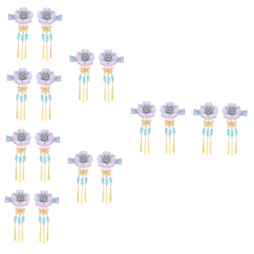 MAGICLULU 8 Paare Haarnadel urlaub the holiday bobby pin haarclip decorum feinsöckchen damen hochstihl deko Weihnachten Blumen Perlen Haarschmuck Braut Kopfbedeckung Bettwäsche aus Baumwolle von MAGICLULU