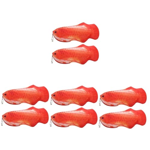 MAGICLULU 8 STK Tasche Für Fischstifte Bleistiftbeutel in Fischform Lustige Geldbörsen Münzbeutel Für Kinder Federmäppchen Organisator Für Schulbriefpapier Plüsch Tier Reisen Geschenk von MAGICLULU