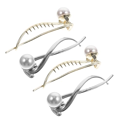MAGICLULU 8 Stk Perle Haarspange hochzeitshaar schmuck wedding hair accessories Mädchen Haarspange Haarspangen schnappen Haarnadel Haarklammer zarte Haarspangen Haarschmuck empfindlich Klipp von MAGICLULU