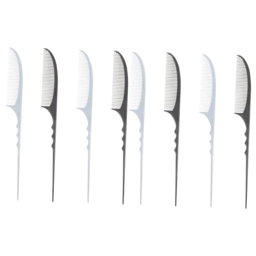 MAGICLULU 8 Stk spitzer Schwanzkamm wide tooth comb kamm für haarglätter entwirren Kamm Kämme für Friseure Stylingkamm für Männer Kämme für Männer professionelle haarschneidekämme haarkamm von MAGICLULU