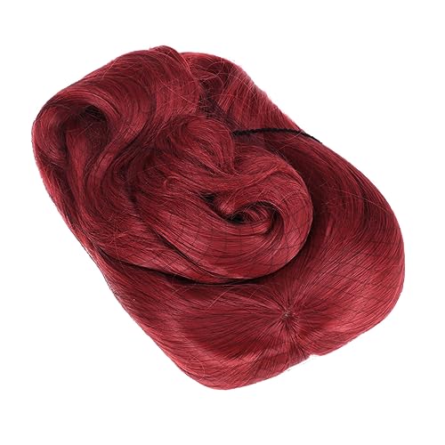 MAGICLULU 80 curly wig lockenperücke cosplay perücke Colorful wig Women's accessories gummikragen für friseur Kostüm Perücken Vollhaarperücken mit Partyperücke Langes Haarmaske Damen rot von MAGICLULU