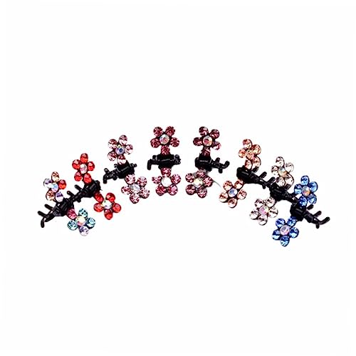 MAGICLULU 96 Stk Haarkralle aus Kristall kinder haarschmuck hair accessories Haarspangen Haarklammer Haarkralle bohren Mini-Haarspange Koreanische Version Clip Ausgabekarte Haarnadel von MAGICLULU