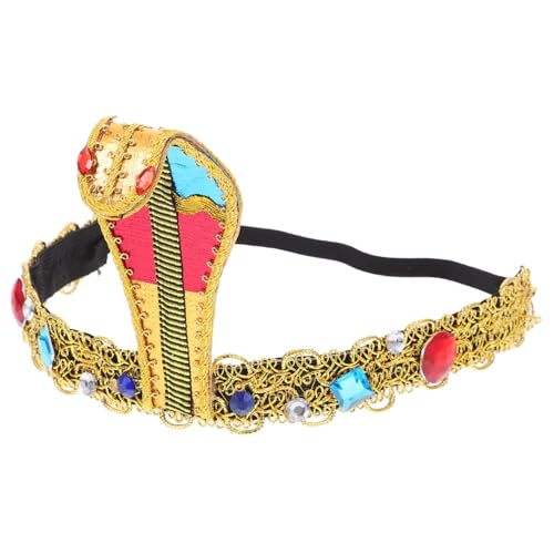 MAGICLULU Ägyptisches Schlangenhaarspange Stirnband Für Cosplay Performance Halloween Kostüm-accessoire Leicht Und Angenehm Zu Tragen Passt Für Verschiedene Anlässe von MAGICLULU