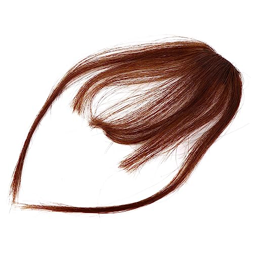 MAGICLULU Air Fringe Haarteil Für Frauen Voll Handgewebt Seitliche Clip-in-haarverlängerungen Echthaar Fake-haarteile Clip-in-haar von MAGICLULU