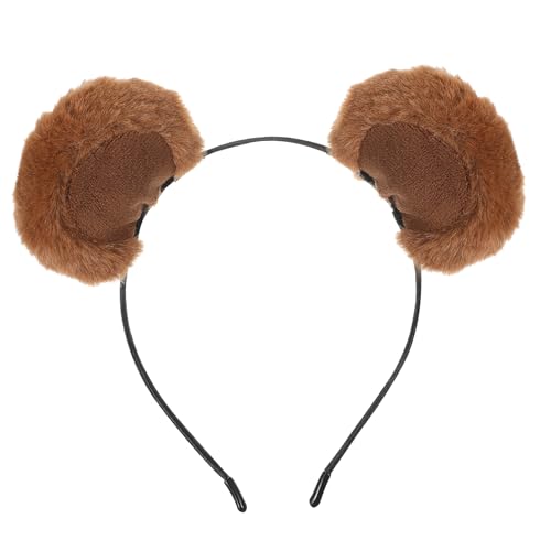 MAGICLULU Bären-stirnband Mit Ohren Stirnband Für Tier Cosplay Party Hautpflege Make-up Haarband Furry Accessoire von MAGICLULU