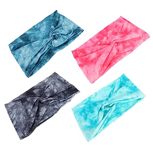MAGICLULU Batik-yoga-kopftücher Nicht-trainings-haarbänder 4er-pack Sportliche Schweiß-stirnbänder Für Damen MAGICLULU Batik-yoga-kopftücher Nicht-trainings-haarbänder 4er-pack Sportliche Schweiß-stirnbänder Für Damen von MAGICLULU