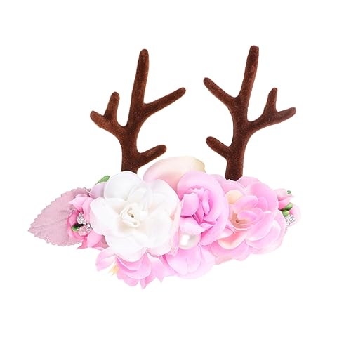 MAGICLULU Weihnachtsstirnbänder Haarschmuck Für Mädchen Weihnachtshaarband Cosplay-party-kopfschmuck Schönes Haarband Mädchen Stirnband Mädchen Stirnbänder Blumen- Baby Geweih Kopfbedeckung von MAGICLULU