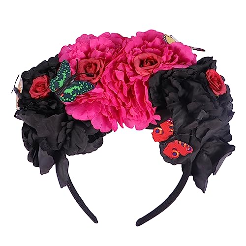MAGICLULU Blumenkronen-stirnband Modisches Damen-stirnband Haar-accessoire Für Halloween Und Weihnachten Zufälliger Stil MAGICLULU Blumenkronen-stirnband Modisches Damen-stirnband Haar-accessoire Für Halloween Und Weihnachten Zufälliger Stil von MAGICLULU
