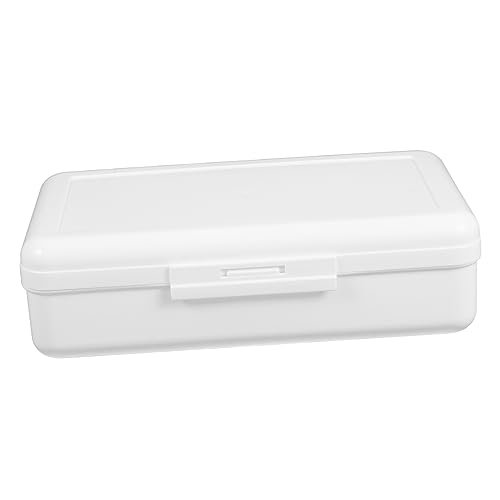 MAGICLULU Bleistift-aufbewahrungsbox Aus Kunststoff Praktischer Deckel Zum Schutz Von Stiften Und Utensilien Robuste Schreibwarenbox Für Ordnung Schreibtisch Rucksack von MAGICLULU