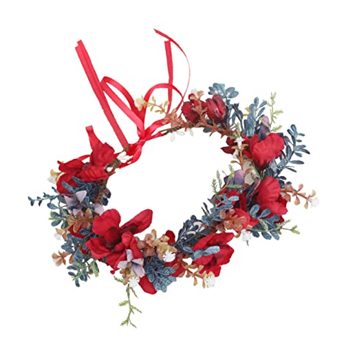MAGICLULU Elegantes Blumenhaarkranz-stirnband Für Hochzeiten Braut-blumenkopfschmuck von MAGICLULU