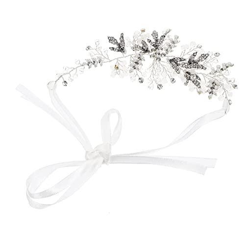 MAGICLULU Braut Stirnband Haarband damen stirnbänder hair accessories for hochzeitshaar schmuck Haargummis Haarschmuck für die Hochzeit frauen stirnband braut kopfschmuck Mode Schleier von MAGICLULU