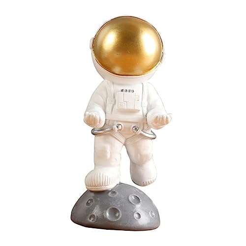 MAGICLULU Brillenhalterung Astronauten-herzstück Süßer Brillenhalter Raumfahrer-skulptur Aus Harz Astronautenspielzeug Aus Harz Brillenständer Gläser Rotieren Weiß Brillengestelle Naturharz von MAGICLULU