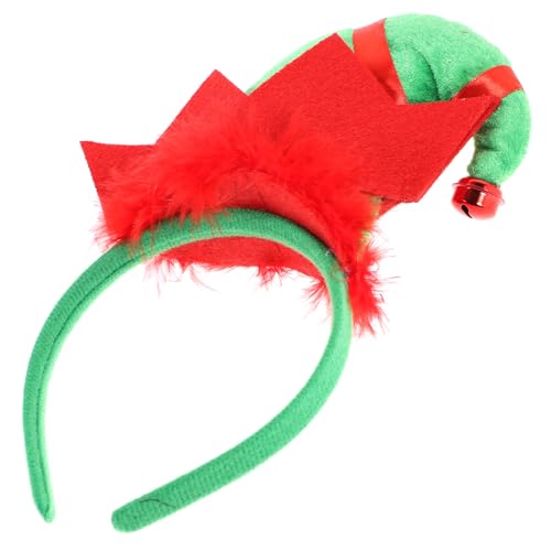 MAGICLULU Cosplay-Haare Weihnachtselfen-Hut-Stirnband Weihnachtsbaum-Stirnband christmas haarreif christmas headband Haargummis Kappen Cosplay-Stirnband Kostüm Stirnband Pailletten Kleidung von MAGICLULU