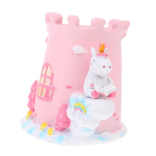 MAGICLULU Einhorn-Ornamente Stifthalter aus Harz Kinder arbeitstisch einhornpartydeko Stiftehalter für Schreibtisch Bleistifthalter für Kinder Bleistift für Kinder Stiftbehälter Etui von MAGICLULU