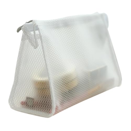 MAGICLULU Eva Mesh Make-up Tasche Reißverschluss Tragbare Reisetasche Make-up Mesh Tasche für Frauen von MAGICLULU