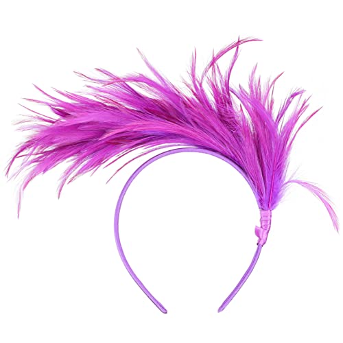 MAGICLULU Feder Stirnband hair accessories for girls hochzeitshaar schmuck Performance-Kopfbedeckung Maskerade Kleidung Haarschmuck für die Hochzeit Party-Kopfbedeckung Hut von MAGICLULU