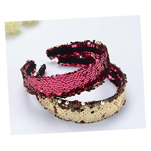 MAGICLULU Frauen Haarband dehnen Sie funkelndes Haarband breites funkelndes Stirnband hair accessories for party geschenke haarschmuck frauen stirnband frauen kopfschmuck Meerjungfrau von MAGICLULU