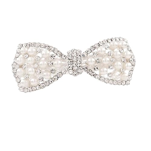 MAGICLULU Frauen Haarnadel Haar Klammern haar spangen haar clips hair jewellery haarpin haar klemmen Haarklammern Haarspangen Pferdeschwanzhalter Bowknot-Haarspange Erdfarben einstellen Weiß von MAGICLULU