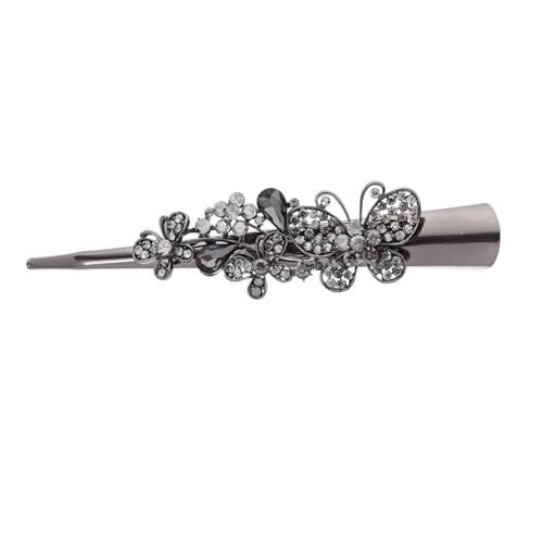 MAGICLULU Frauen-Haarnadel Haarnadel für Mädchen Haarspangen Haarklammer Haarschmuck Haarnadeln Strass einzigartig Hornclip schmücken Kopfbedeckung Fräulein scharfer Mundclip Metall von MAGICLULU