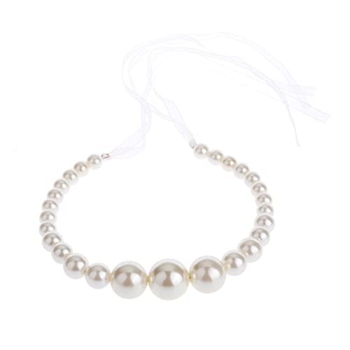 MAGICLULU Frauen Hochzeit Kopfschmuck Party Haar Perlen Kopfschmuck Hochzeit Haarschmuck Braut Haarreifen von MAGICLULU