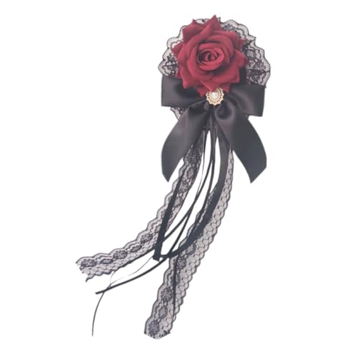 MAGICLULU Haarspange Im Gothic Lolita Stil Haarschmuck Accessoire Mit Samt- Für Mädchen Für Cosplay Partys Und Besondere Anlässe von MAGICLULU