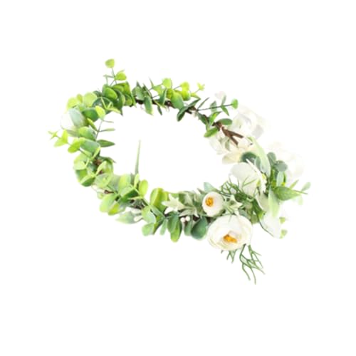 MAGICLULU Blatt-Stirnband Braut-Tiara Tiara für die Hochzeit der Braut Chrysanthemenkranz Haarband Haargirlande Haarkranz die Blumen Kopfbedeckung Haarring Strandresort von MAGICLULU