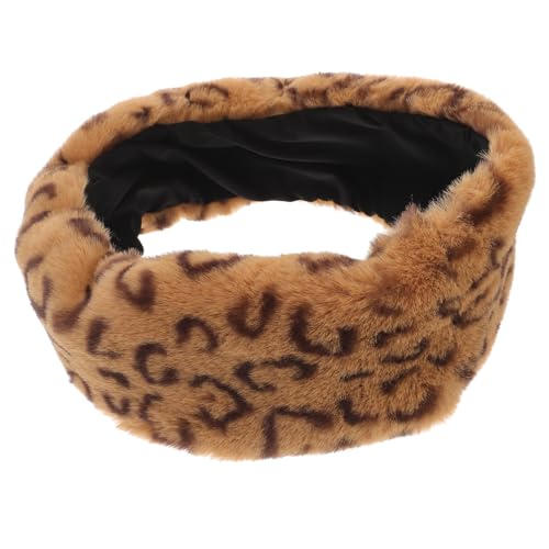 MAGICLULU frauen stirnband elastische haargummi elastisches haarband Pelz Stirnband schwarzes haarband Frauen Haarband elastische Stirnbänder Fuchspelz leerer Zylinder Kreis von MAGICLULU