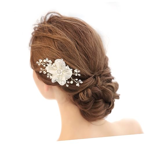 MAGICLULU Haarkamm Aus Kristall Kopfschmuck Tiara Hochzeit Haarkamm Dekor-haarkamm Braut Blütenkopf Hochzeitskleid von MAGICLULU