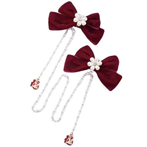 MAGICLULU Haarkette Haarschmuck Kopfschmuck Für Kettenspangen Hair Clips for Women Haarnadel Diademe Für Hair Accessories for Haarspangen Für Perlen Tiara Haarklammer Braut Mädchen von MAGICLULU