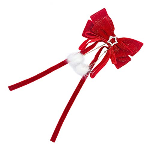 MAGICLULU Haarnadel Schleifen Haarspange Clip haar spangen hairpin Haarschleifen für Frauen Haarspangen für Damen Haarball Haarring Zubehör Haarschmuck Fräulein Kopfbedeckung Metall rot von MAGICLULU