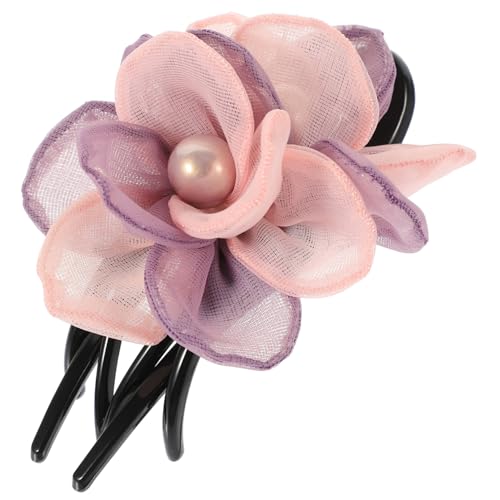 MAGICLULU Haarnadel Haarspangen Haarspangen Zum Stylen Abteilen Blumen Haarspange Haarschmuck Dekorative Haarspangen Haar Accessoires Für Frauen Hochzeit Flache Krallenklammern Für von MAGICLULU