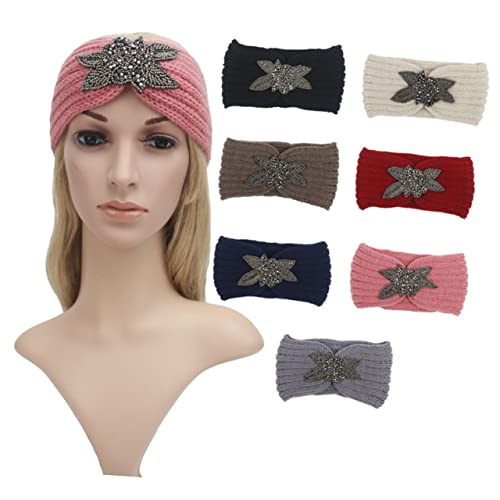 MAGICLULU Haarreifen hair accessories for haarband yoga elastische Stirnbänder Eleganz häkelnadel Hijab handgefertigtes Stirnband einfache Kopfbedeckung Weben Schal einstellen Heizung von MAGICLULU