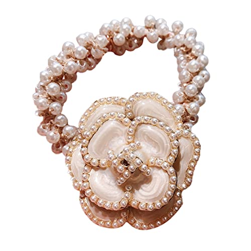 MAGICLULU Haarring Haarbänder für Damenhaar Kostüm-Haar-Accessoires haarschmuck frisierumhang Tiara Haargummi für Mädchen frauen kopfschmuck Perle Kopfbedeckung Kamelie Stirnband Fräulein von MAGICLULU