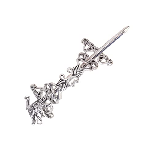 MAGICLULU Haarspange Im Ethno-stil Geflecht Haarspange Haarschmuck Für Frauen Geflochtener Haarstab Knoten Kopfschmuck Retro-haarspange Haarspangen Für Männer Herren Mann Metall Schmücken von MAGICLULU