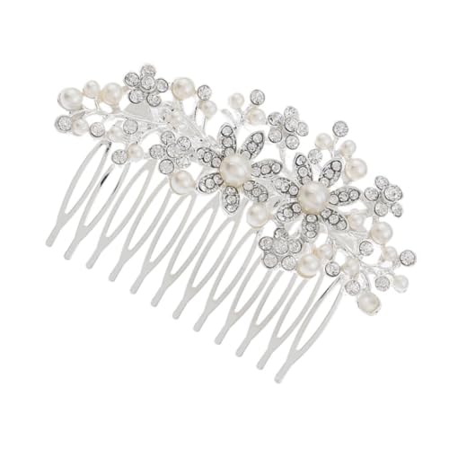 MAGICLULU Elegant Haarschmuck für Frauen Haarspangen Haarklammer Haarnadel Haarkamm mit Blumenmuster Haarkamm für Frauen Haarkamm Frauen Legierung erröten Fräulein Haarclips von MAGICLULU