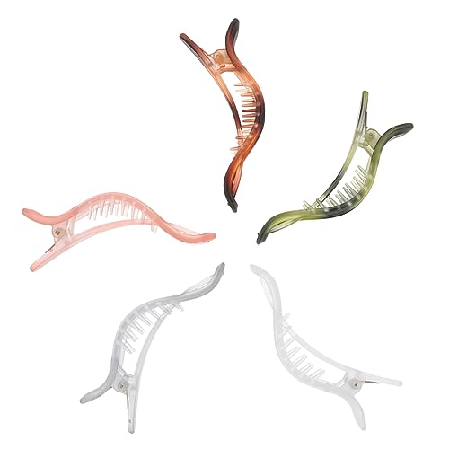 MAGICLULU Haarspangen Für Damen Mädchen 5er-pack Große Haarspangen Nicht Aus Acetat Haarspange Styling-flachclips von MAGICLULU