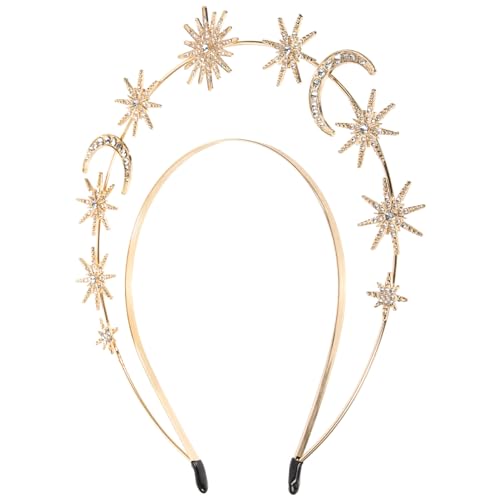 MAGICLULU Haarreif Hochzeitsstirnband Strass Stirnband Party Brauthaar Schmuck Hochzeit Kopfbedeckung Damenkopfschmuck Stirnbänder Für Frauen Hochzeitsbrautbedarf von MAGICLULU