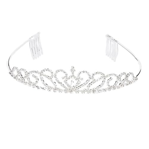 MAGICLULU Haarklammer Haar Klammern Haarspangen Diademe für Frauen Haarnadeln für Frauen Tiara Stirnband Hochzeit Haarband Braut Haarschleife gezahnt Kopfbedeckung Zubehör Krone Damen von MAGICLULU