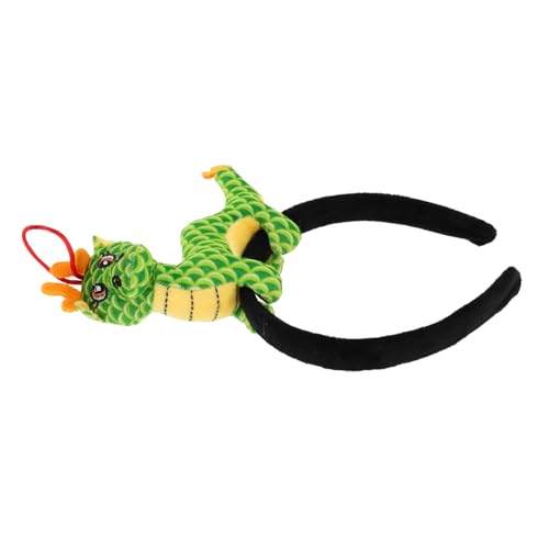 MAGICLULU Jahr des Drachen-Stirnbandes Haarband tierfiguren Haarschmuck für das neue Jahr Plüschtier-Stirnband Party-Stirnbänder für Erwachsene neujahr kopfschmuck Super süße Kopfbedeckung von MAGICLULU