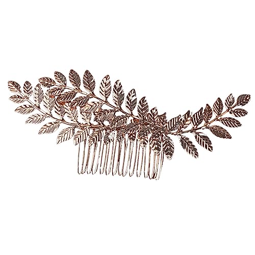 MAGICLULU Kamm haar zubehör haarschmuck gesichtsbürste reinigung braut kopfschmuck Tiara goldene Haaraccessoires hochzeit kopfschmuck Modellieren Kopfbedeckung schmücken Damen Zinklegierung von MAGICLULU