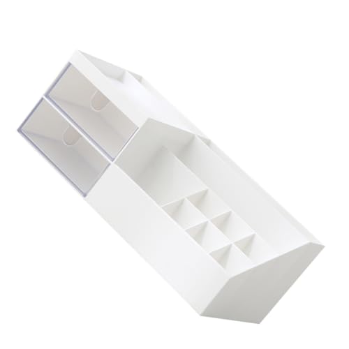 MAGICLULU Organisieren Sie Ihren Schreibtisch Elegante Weiße Kosmetik-aufbewahrungsbox Schreibtisch-Organizer Schublade Für Make-up Schreibwaren Schmuck von MAGICLULU