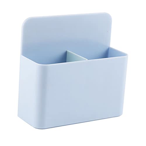 MAGICLULU Tischständer Kreide Aufbewahrungsbox Whiteboard- Geteilter Desktop-Organizer Magnetischer Aufbewahrungskorb Whiteboard-stiftbecher Blaue Stifte Abnehmbar Pinselstift Plastik Büro von MAGICLULU