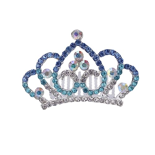 MAGICLULU Kronenkamm Für Mädchen Haar Kristall Stirnband Mädchen Prinzessin Tiara Kristallkronen Taschentücher Für Getränkehalter Requisiten Für Fotoautomaten Damen Hochzeit Ausgabekarte von MAGICLULU